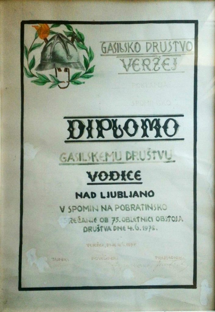 Diploma PGD Veržej